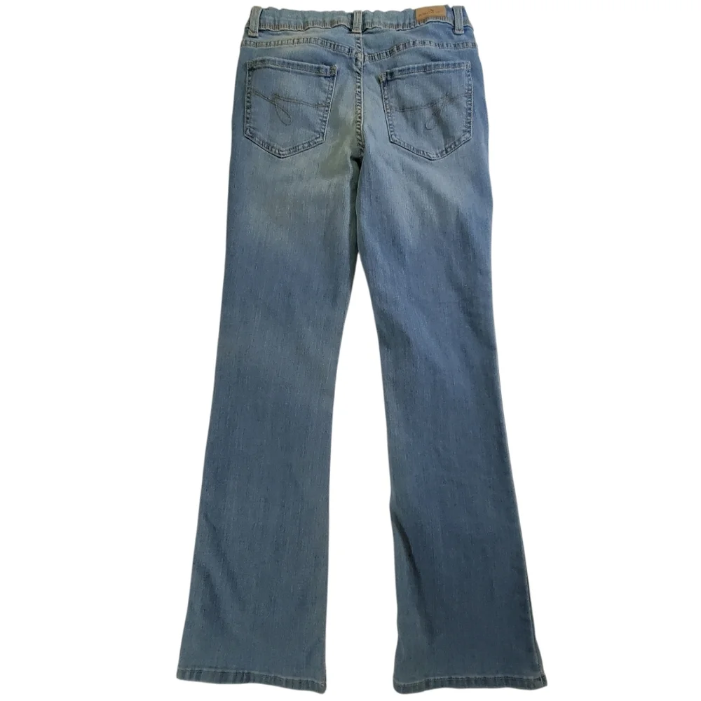 K1035 * Jordache Girls Classic Bootcut Jeans Medium Wash Size 14